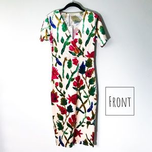 ZARA NEW WITH TAGS Velvet Floral Dress